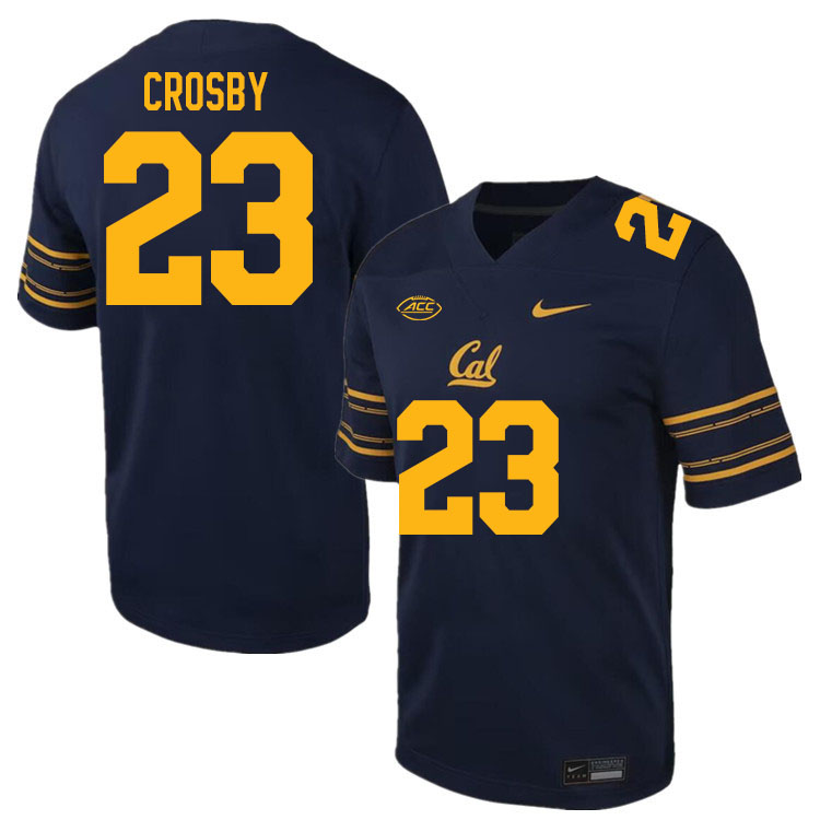 California Golden Bears #23 Isaiah Crosby ACC Conference College Football Jerseys Stitched-Navy